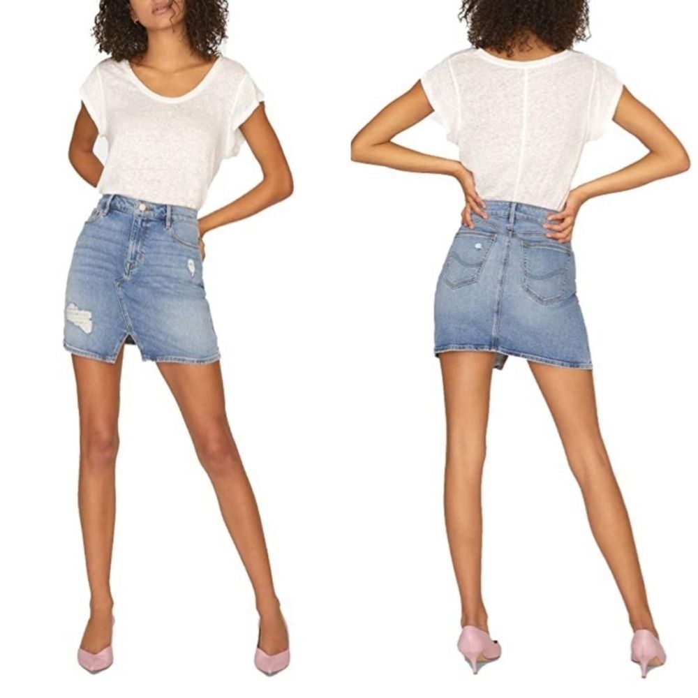 Sanctuary Denim Ryan 5 Pocket Distressed Mini Jean Skirt Women’s Sz 25